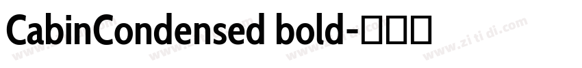 CabinCondensed bold字体转换